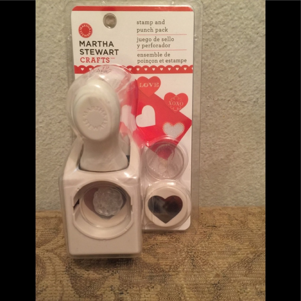 Martha Stewart Stamp & Punch Love Letters Heart